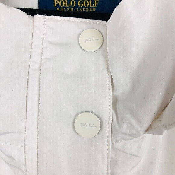 Ralph Lauren Polo Golf Womens White Hooded Jacket Large - Picture 10 of 13
